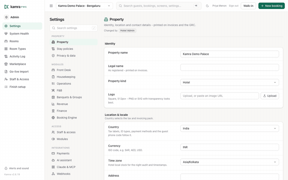 Searching settings for no-show and jumping to it